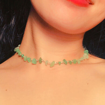 Jade Necklace (Silver)