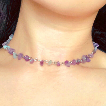 Amethyst Necklace (Silver)